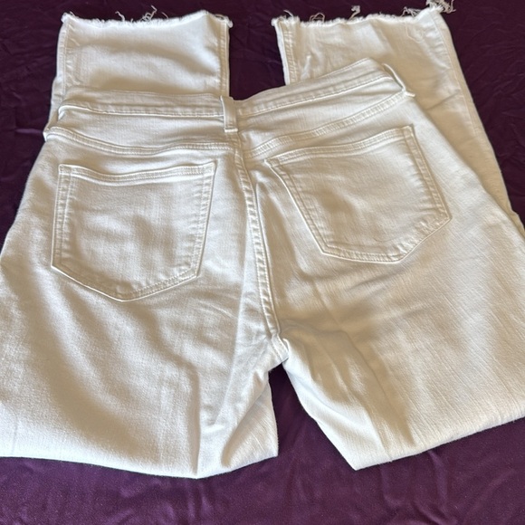 J. Crew White Straight Leg Jeans Elegant Crisp Design - Picture 6 of 6